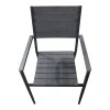 Armchair Uplift pakoworld aluminum anthracite- plywood gray 60x56.3x89cm