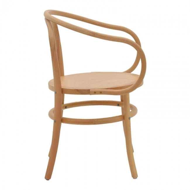 Armchair Verfie pakoworld natural color beech wood 55x50x83cm