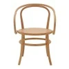 Armchair Verfie pakoworld natural color beech wood 55x50x83cm