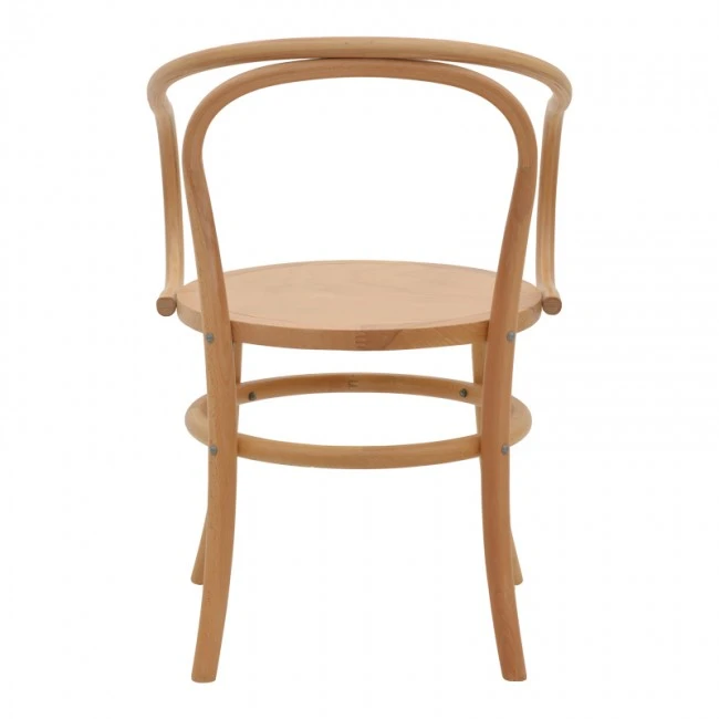 Armchair Verfie pakoworld natural color beech wood 55x50x83cm