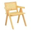 Winslow armchair pakoworld rubberwood-rattan in natural shade 51x54x80cm