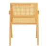 Winslow armchair pakoworld rubberwood-rattan in natural shade 51x54x80cm