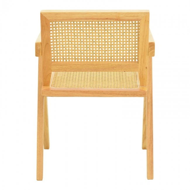 Winslow armchair pakoworld rubberwood-rattan in natural shade 51x54x80cm