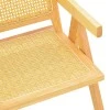 Winslow armchair pakoworld rubberwood-rattan in natural shade 51x54x80cm