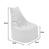 Bean bag armchair Norm PRO pakoworld waterproof beige 65x65x80cm