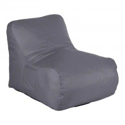 Bean bag lounger Belogan pakoworld in antracite color 73x94x65cm Bean bag lounger Belogan pakoworld in antracite color 73x94x65cm