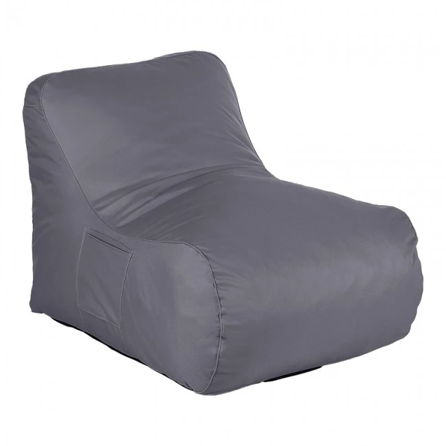 Bean bag lounger Belogan pakoworld in antracite color 73x94x65cm