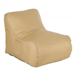 Bean bag lounger Belogan pakoworld in beige color 73x94x65cm Bean bag lounger Belogan pakoworld in beige color 73x94x65cm