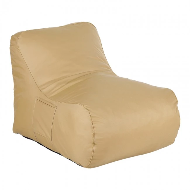 Bean bag lounger Belogan pakoworld in beige color 73x94x65cm