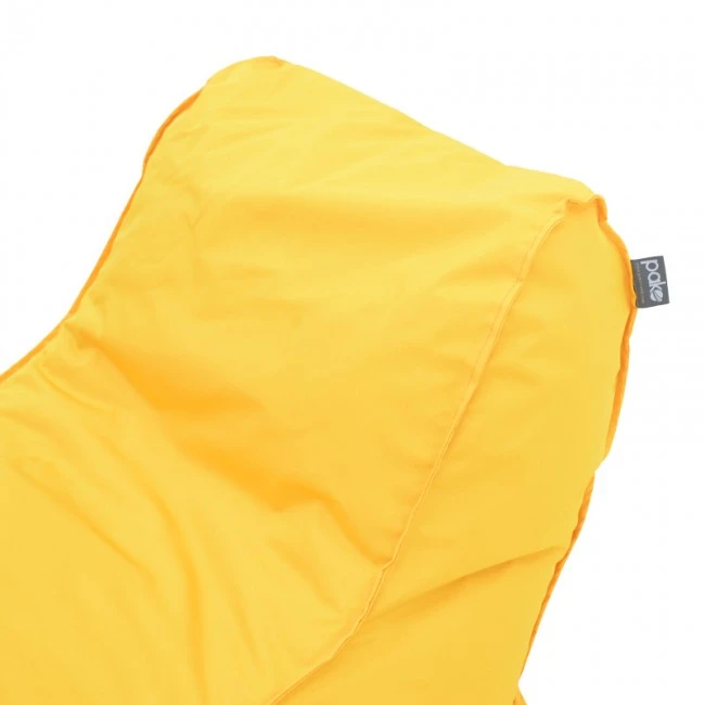 Bean bag lounger Lara Pakoworld waterproof in yellow color 60x150x40cm