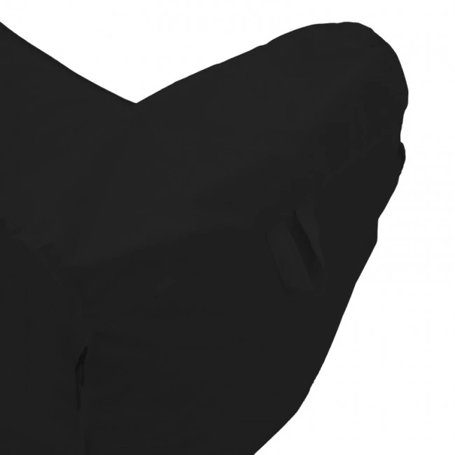 Bean bag lounger Lara Pakoworld waterproof in black color 60x150x40cm