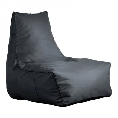 Bean bag lounger Leverian pakoworld in antracite color 76x82x65cm