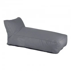 Bean bag lounger Telena pakoworld in antracite color 70x150x65cm