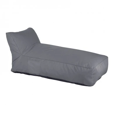 Bean bag lounger Telena pakoworld in antracite color 70x150x65cm