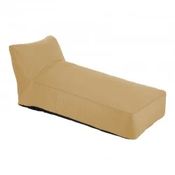 Bean bag lounger Telena pakoworld in beige color 70x150x65cm