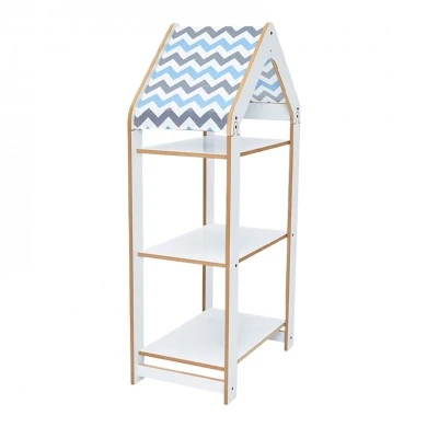 T. Montessori shelf Zoilen I pakoworld white-blue mdf 50x30x100cm