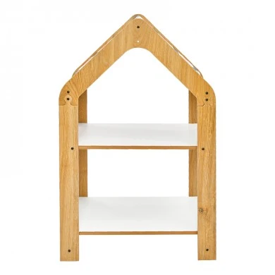 T. Montessori shelf Zoilen pakoworld natural-white-blue mdf 50x30x80cm