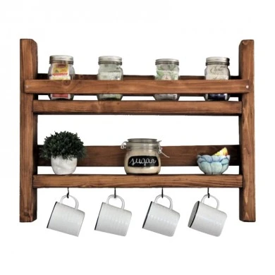 Wall shelf Drigo pakoworld walnut 45x10x34cm