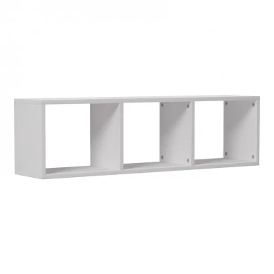 Wall shelf Mikoro pakoworld in white color 90x22x25.6cm