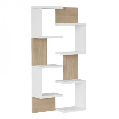 Pomar pakoworld wall shelf in natural-white shade 47.2x14.5x92.5cm