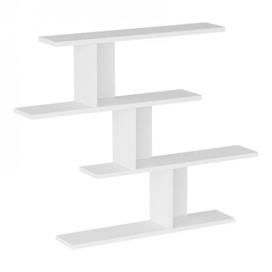 Zaka pakoworld wall shelf in white shade 98.7x14.5x78cm