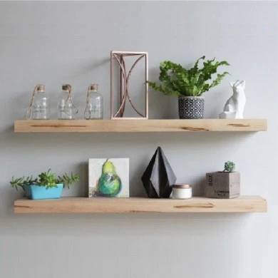 Wall shelf Tipina pakoworld pine wood in natural shade 50x8.5x4cm