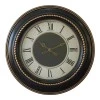 Retta Inart wall clock in antique black and gold tone D60.8x5.6cm