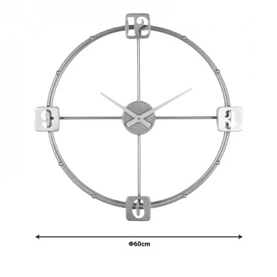 Wall clock Hunga Inart metal in gold color 60x7.5x60cm