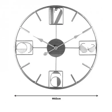 Wall clock Karf Inart metal in gold color 60x3x60cm