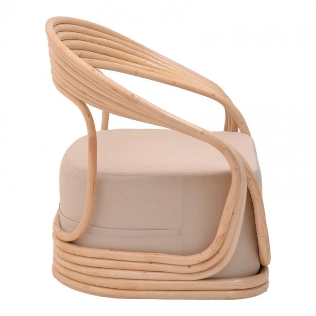 Set of 3 pieces Radictive-Siderty rattan in natural color