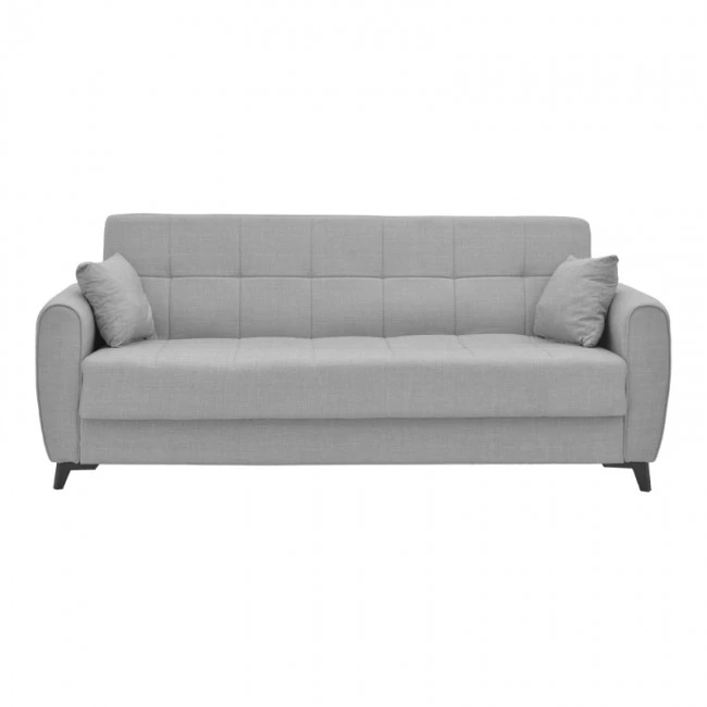 Living room set 2 pieces Lincoln pakoworld fabric in light gray shade