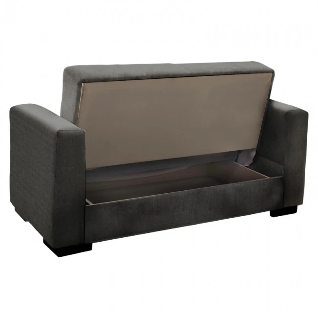 Living room set 2 pcs Vox pakoworld fabric in anthracite shade