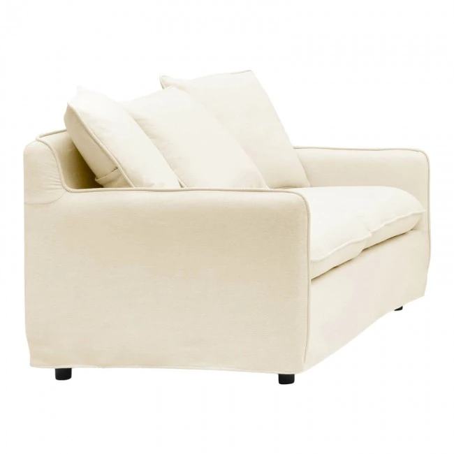 Interest pakoworld living room set 2 pcs fabric in beige shade with cushions