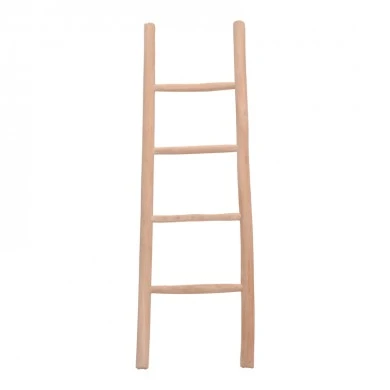 Morjeve pakoworld ladder natural color teak wood 45x6x150cm