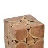 Stool Jaret pakoworld solid acacia wood natural 36x36x53cm