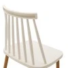 Bar stool Aurora pakoworld pp white-natural leg 42x47x109cm