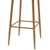 Bar stool Aurora pakoworld pp white-natural leg 42x47x109cm