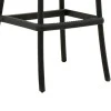 Bar stool Crossie pakoworld pp black 44x44x113cm