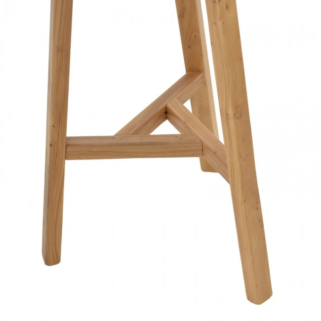 Bar stool Fabrio pakoworld elm wood in natural shade Φ38x71cm