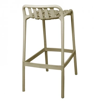 Bar stool Zoi pakoworld pp in cappuccino shade 36x56x87cm