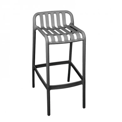 Zoi pakoworld pp bar stool in anthracite shade 36x56x87cm