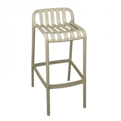 Bar stool Zoi pakoworld pp in cappuccino shade 36x56x87cm