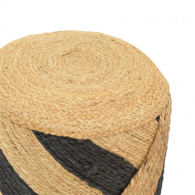 Stool Relous Inart natural 100% jute 40x40x40cm