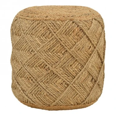 Stool Vladir Inart natural 100% jute 40x40x40cm