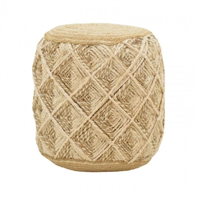 Stool Yton Inart beige 100% jute 40x40x40cm