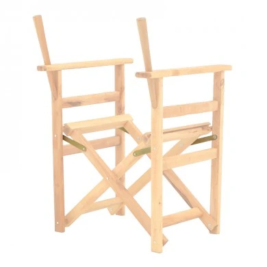 Director&#039;s armchair frame Kompa pakoworld solid beech wood inpainted wood color 56.5x54x88cm