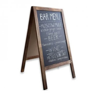 Menu stand Felex pakoworld walnut-black 50x25x100cm