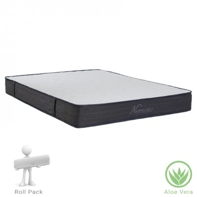 Mattress Nemesis pakoworld pocket spring roll pack double sided aloe vera 20-22cm 160x200cm