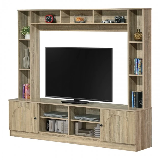 Tv set Ambera pakoworld sonoma color 200x40x171.5cm