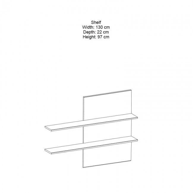 TV unit Salome pakoworld LED wenge 200x41x190cm